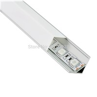 10 Sets/Lot Right Angled Aluminium led lighting profile Anodized LED aluminum profile Aluminium led profile for Cabinet lights