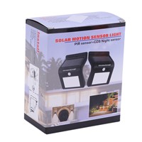 High Quality 8 LED Solar Power Intelligent Outdoor Garden Motion Sensor Wall Lamp Energy Saving Human Body Induction Lightb