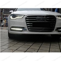 Parking Signal Accessories Car DRL For Audi A6 DRL 2013 2014 2015 White LED Daytime Running Light Fog