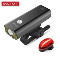 GACIRON USB Rechargeable bike Bicycle handlebar led lights torch flashlight with W04 tail light bicycle accessories