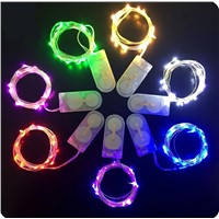 Best Decoration LED Copper Wire Strings Starry Lights in MINI Button Batteries Power