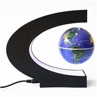 BEST World Globe Light Night Lights C Shape LED World Map Floating Globe Decoration Magnetic Levitation Light table lamp