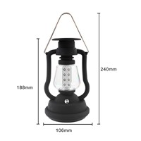 120 Lumens Portable Solar Charger Lantern Emergency 16 LED Camping Lantern Waterproof Rechargeable Hand Crank Light Lamp 2 color