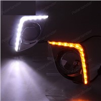1 pair Car accessories for Toyota Levin 2014-2015 LED auto part led fog Daytime running lights