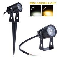 10X 12V MINI Garden Spot Light LED Lawn Lamp 3W IP65 Waterproof Lighting Warm White LED Path Spike Spotlight 110V 220V 230V 240V