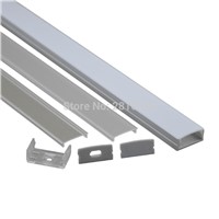 10 x 0.5M Sets/Lot U type Anodized aluminium led mounting strips and AL6063 Aluminum led lights housing for recessed Wall lights