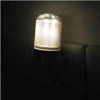 New 6 LED Nightlight Wall Plug Bright Warm White Light Saving Energy AC Powered ALI88