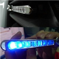 2 Pcs/lot 8-LED Blue Auto Car Truck Motorcycle Wind Power Day Fog Driving Light Lamp   ALI88