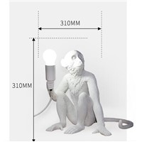 Individuality brief bar counter monkey table lamp