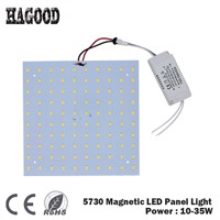 100pcs 180-265V 10W 15W 18W 21W 25W 35W LED Panel Lamp Square 5730 Magnetic LED Ceiling Panel Light Plate Aluminium Board DIY