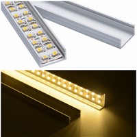 5set 3.3ft/1m/set U-Shape LED Strip Aluminum Channel Profile for 14mm 15mm 16mm PCB LED Bar Light Housing with Cover Fittings
