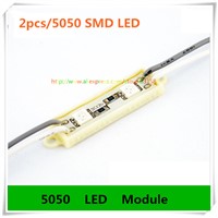 20PCS/Lot 2PCS SMD5050  LED Module for LED advertising signs and channel letter Single Color DC12V  waterproof