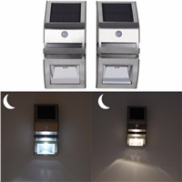 Outdoor Lighting Wall Lamps White/Warm White Solar Powered LED PIR Motion Sensor Outdoor Lamp Wall Light Garden Security Lamp