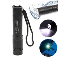 LED Lantern Diving Flashlight Lamp Light Professional Underwater Waterproof Aluminium Alloy Torch CLH@8