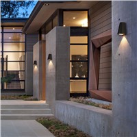 Modern LED wall light Porch lights Waterproof IP65 for bathroom garden Art deco outdoor lighting Aluminum wall lamp 5w bulbs