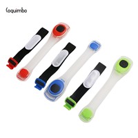 Coquimbo 2 Modes Safety Led Light With Slim Bulb Strip Adjustable Strap Power By 2*CR2032 Batteries Red/Green/Blue Color Light