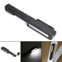COB LED Flashlight Mini Pen Light led Torch cob Handle work flashlight cob Work Hand Torch Linternas With Magnet by 3xAAA