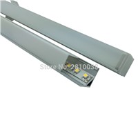 10 X0.5M Sets/Lot Right Angled led leiste profil and Anodized silver profilleisten aluminium for kitchen or Cabinet lights