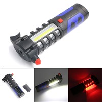 Multi Functional Auto Car Emergency Hammer With LED Flashlight For Auto-used Safety Life Saving Hammer Escape Tool
