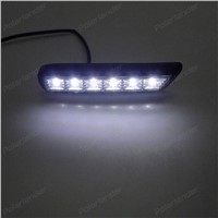 1 pair Car styling 12V 6000k LED DRL Daytime running light for M/itsubishi AXR 2010-2012 fog lamp frame Fog light