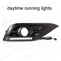 Led day running lights Front fog lamp DRL with turn amber light function for H/onda C/RV 2012-2015 2pcs/1set waterproof