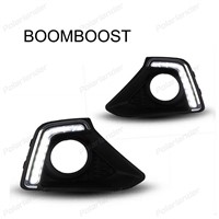 BOOMBOOST 1 set turn signal light Daytiime running lights for Hyundai I10 2013-2015 10LED  car styling