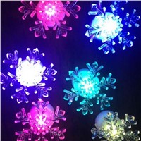Xmas 7-Color Changing Snowflake Window LED Christmas Decoration Night Light