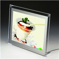 A5 Single Sided Counter Desktop Illuminated Picture Frames Led Light Box,Tabletop Lightbox Displays for Cafe,Tea,Retail Stores