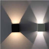 IP65 6W  cube adjustable surface mounted outdoor led lighting,led outdoor wall light, up down led wall lamp