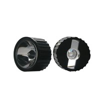 100pcs/lot 20mm 60 Degree Clear LED Lens + 22mm Black holder for 1W 3W 5W LED Light Lamp