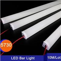 10/30/50/100M 5730 LED aluminium profile 72 LED DC12V Drawer Cabinet Wardrobe Tube for kitchen / bedroom led kitchen bar light