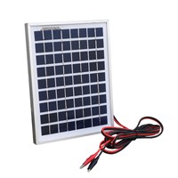 10W 12V polycrystalline solar panel system photovoltaic solar panel For small home lighting system, For RV , For cabin, For tele