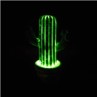 Lovely Cactus Led Night Light Silicone Lamp Eyes Protection Lighting Desk Lights Home Decoration