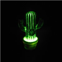 Lovely 1pc Cactus Led Night Light Silicone Lamp Eyes Protection Lighting Desk Lights Home Decoration