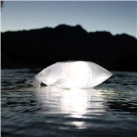 LED Camping Light Emergency Lamp IP67 Waterproof Portable Lantern Foldable PVC Bag Hiking Tent Lamp Inflatable Solar Light