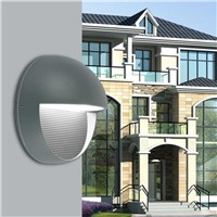 Waterproof Simple Round Aluminum Led 6w Porch Light For Outdoor Indoor Entrance Garden Deco Wall Lamp Ac 80-265v 1462