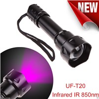 New T20 Night vision Red IR 850nm SFH4715S  Zoomable 1-Mode IR Flashlight Enhancer