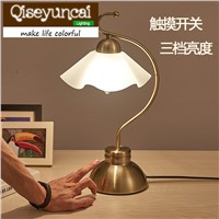 Qiseyuncai Modern and simple European style garden hand third induction lamp creative fashion  bedroom study lighting