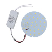 on Sale!180-265V LED Panel Lamp Round 10W 5730 SMD Warm/Cold White Magnetic LED Ceiling Panel Light Plate Aluminium Board