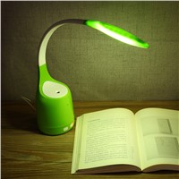 Creative 16 LEDs Fashion Table Lamp with Humidifier  Intelligent USB Charging Eye Protection Bedside Desk Lamp Reading Light