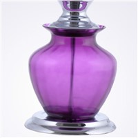 Modern Crystal Glass Fabric Purple Wedding Table Lamp Dimmerable E27 Lighting For Living Room Bedroom H 58cm 2120