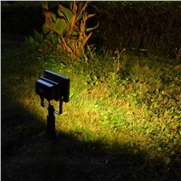 Solar Panel LED Landscape Garden Yard Path Lawn Light 20RGB 5050LED Solar Lamps Remote Control Outdoor Grounding Floodlight
