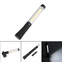 2017 New Portable COB LED Flashlight Magnetic Work Light 120 degree Stand Hanging Torch Lamp For Night hunting