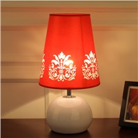Wedding table lamp bedroom bed lamp festive elegant gift pastoral wedding red CL