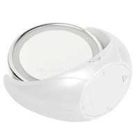 Desktop LED Double Sided Swivel Makeup Mirror 5X Magnifying Double side with 10 LED Lightbulbs for Cosmetic &amp;amp;amp; Skin Care