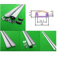20-80m 2m/80inch /pc  aluminum profile for led strip,milky/transparent cover for 12mm pcb ,slim led cabinet bar light channel