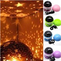 Nice Rotating Projector Starry Night Lamp Star Sky Dignity Projection LED  usb led  star projection lamp bright sky night light