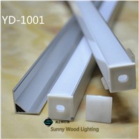 5-30pcs/lot 40inch 1m right-angle led aluminium profile for 10mm PCB board led corner channel for 5050 strip led bar light