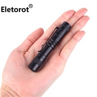 Eletorot Mini Flashlight CREE Q5 Handy EDC LED Flashlight Belt Clip Pocket Torch Portable Lanterna Linternas Use AAA battery