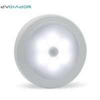 DVOLADOR Motion Sensor Light, Battery-Powered LED Night Light/Wall Light with Free 3M Adhesive Pads for indoor Hallway,Bathroom